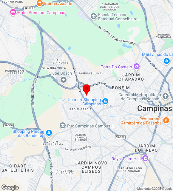 Mapa da localização