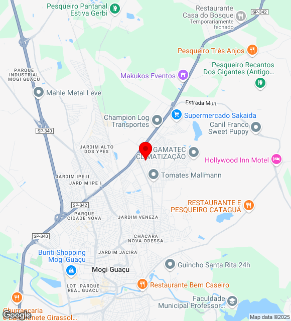 Mapa da localização