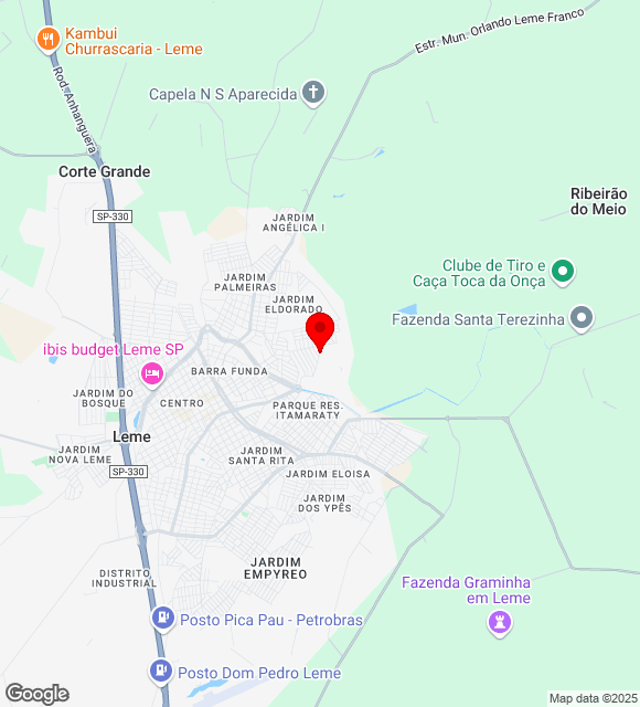 Mapa da localização