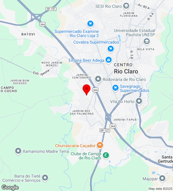 Mapa da localização
