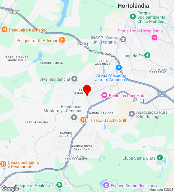 Mapa da localização