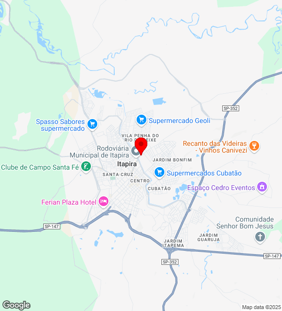 Mapa da localização
