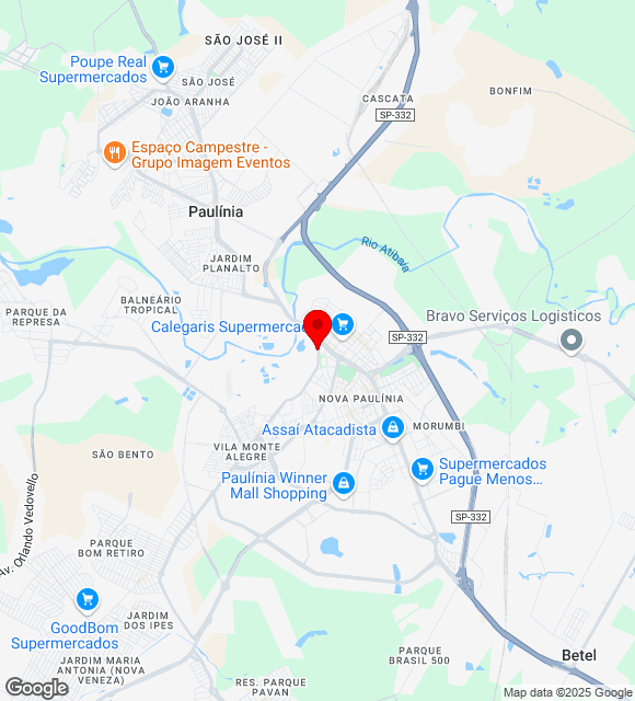 Mapa da localização