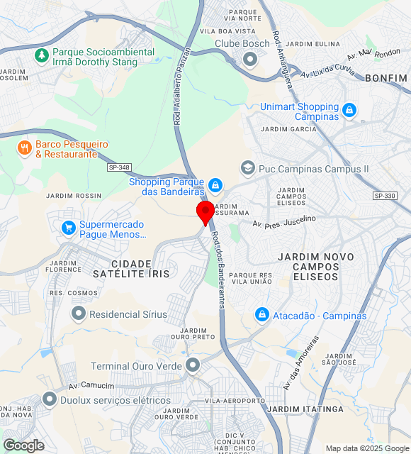 Mapa da localização