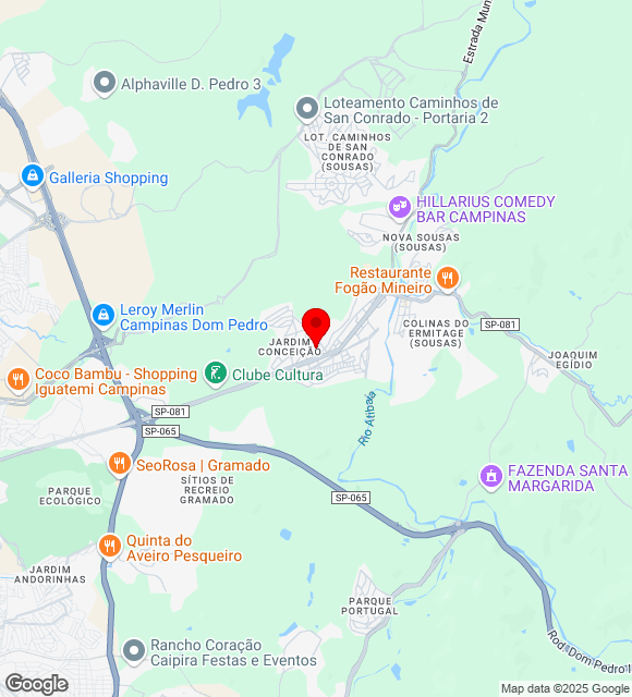 Mapa da localização