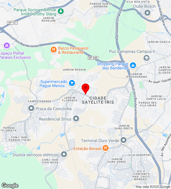 Mapa da localização