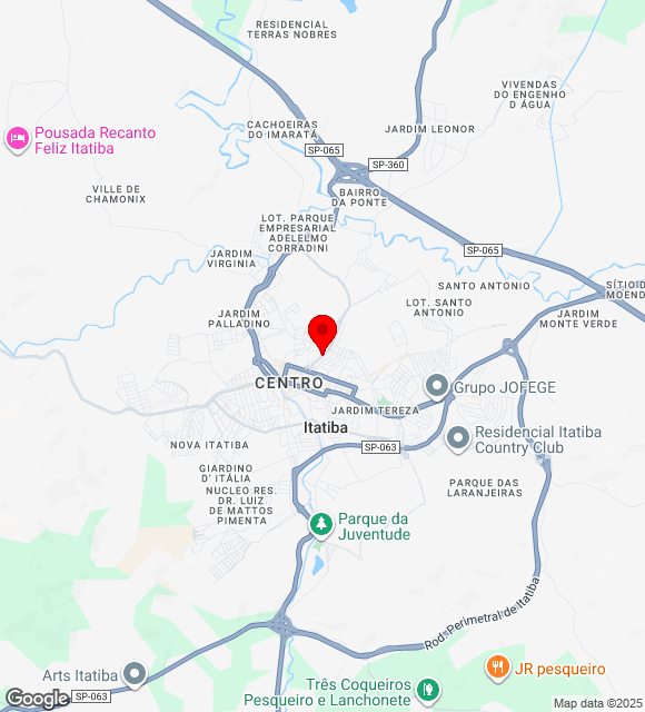 Mapa da localização