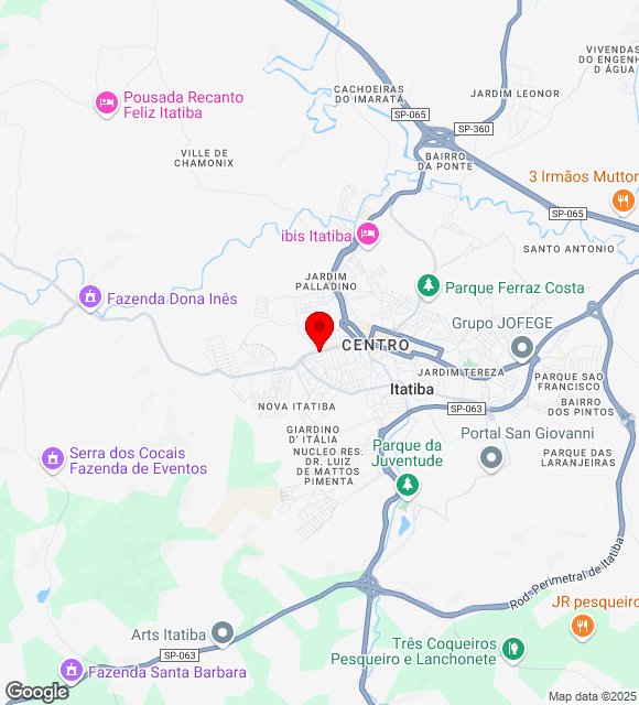 Mapa da localização