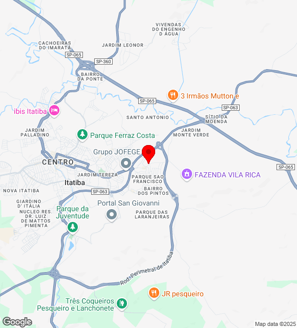 Mapa da localização