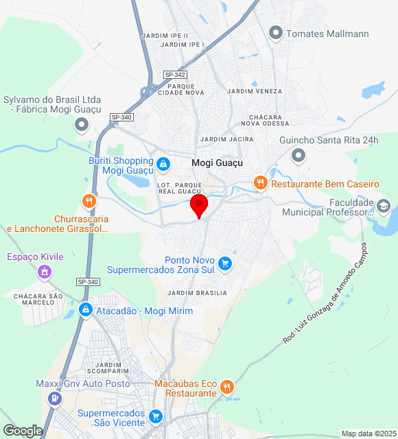 Mapa da localização
