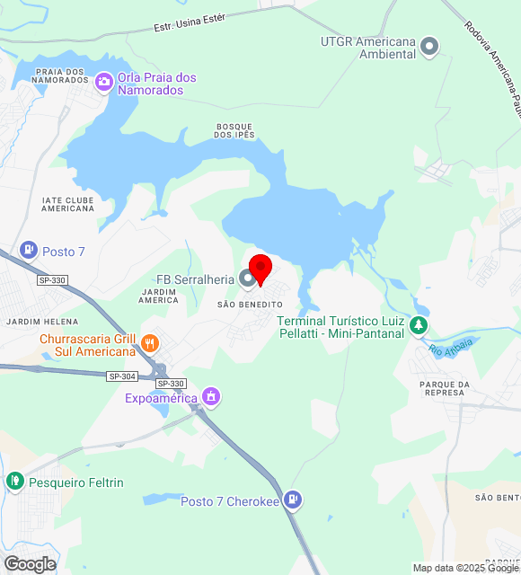 Mapa da localização