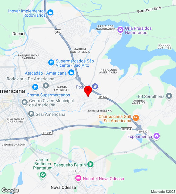 Mapa da localização