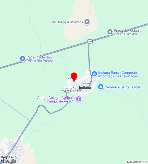 Mapa da localização