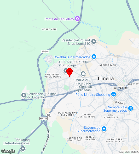 Mapa da localização
