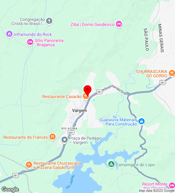 Mapa da localização