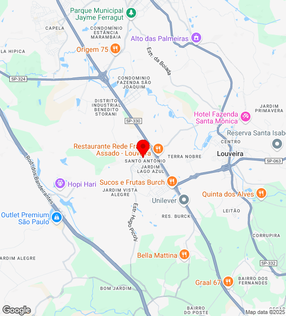 Mapa da localização