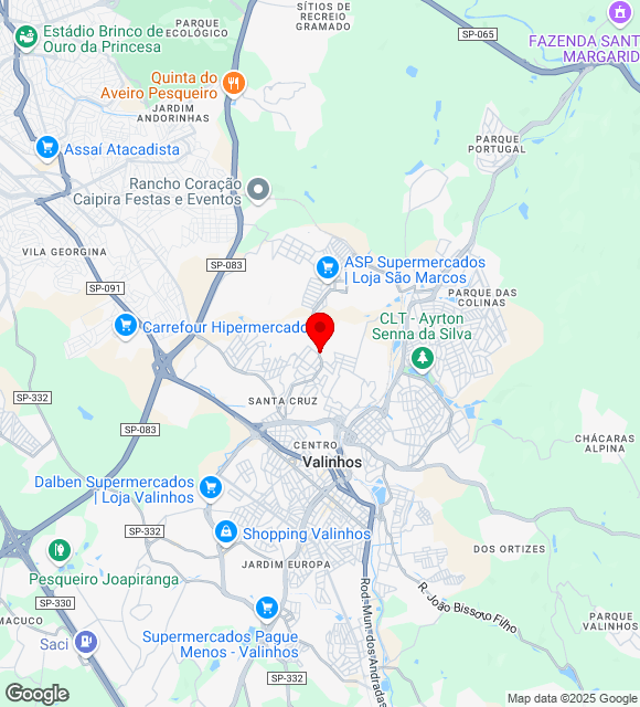 Mapa da localização
