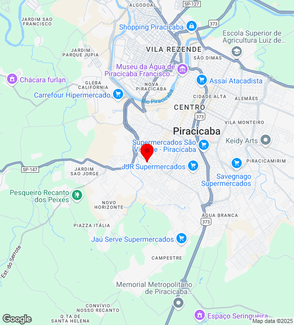 Mapa da localização