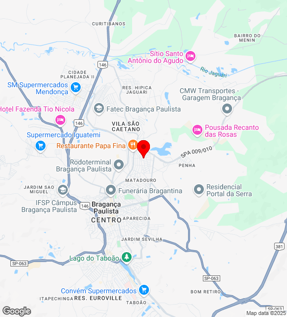Mapa da localização