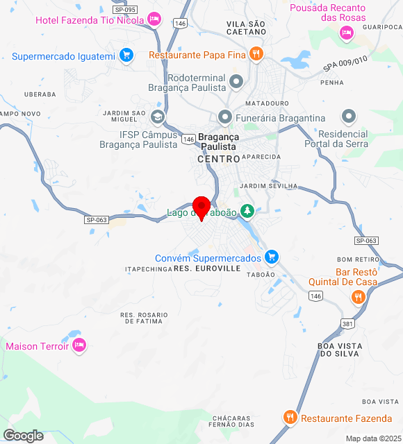 Mapa da localização