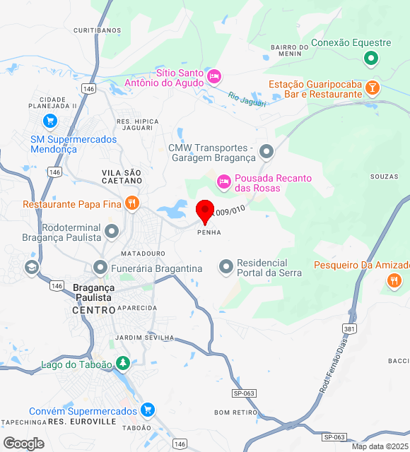 Mapa da localização