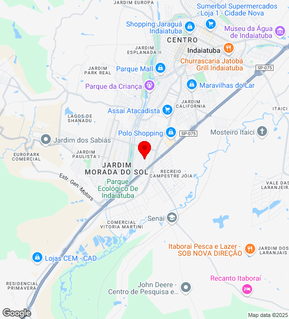 Mapa da localização
