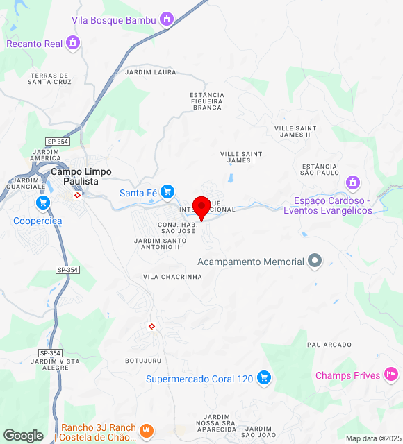 Mapa da localização