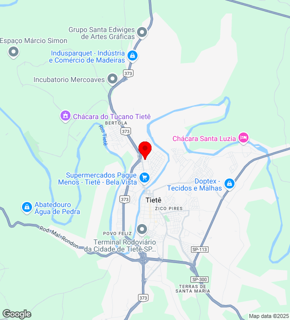 Mapa da localização