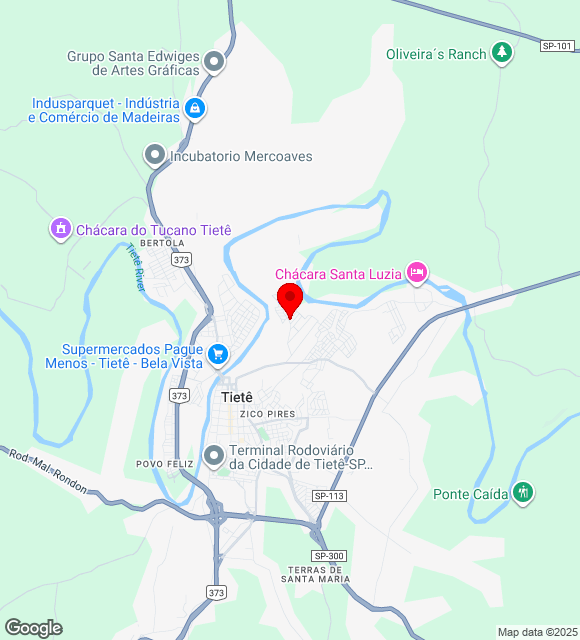Mapa da localização