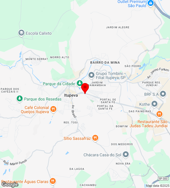 Mapa da localização