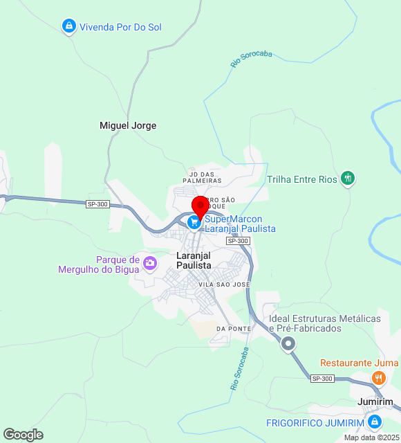 Mapa da localização