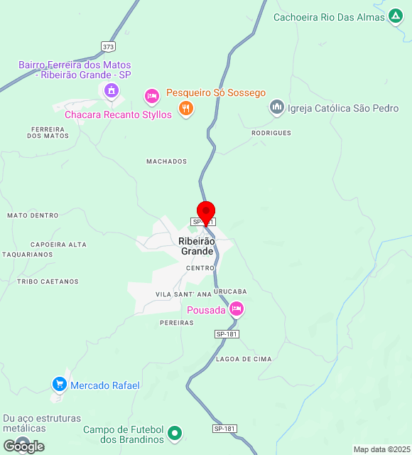 Mapa da localização