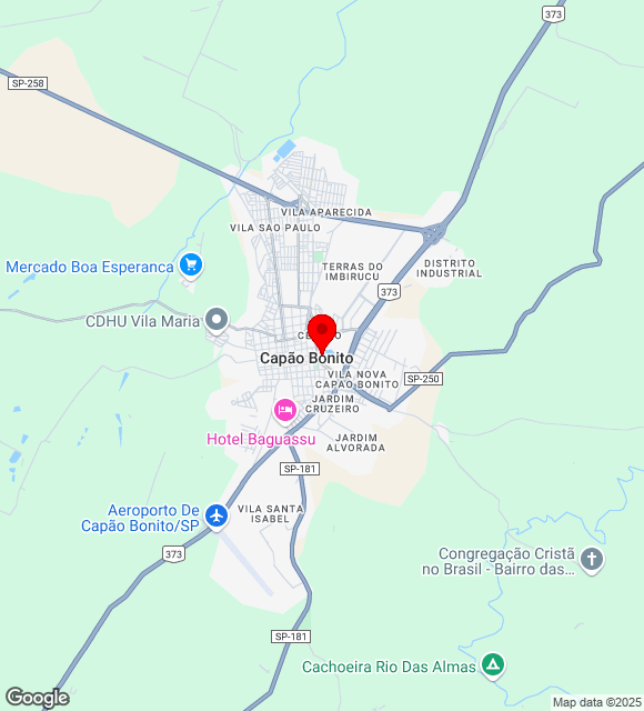 Mapa da localização