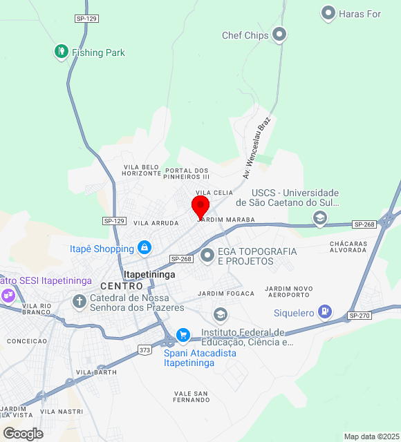 Mapa da localização