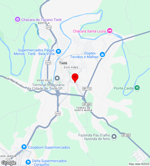 Mapa da localização