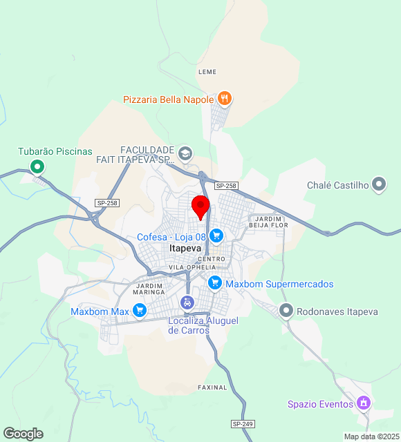 Mapa da localização