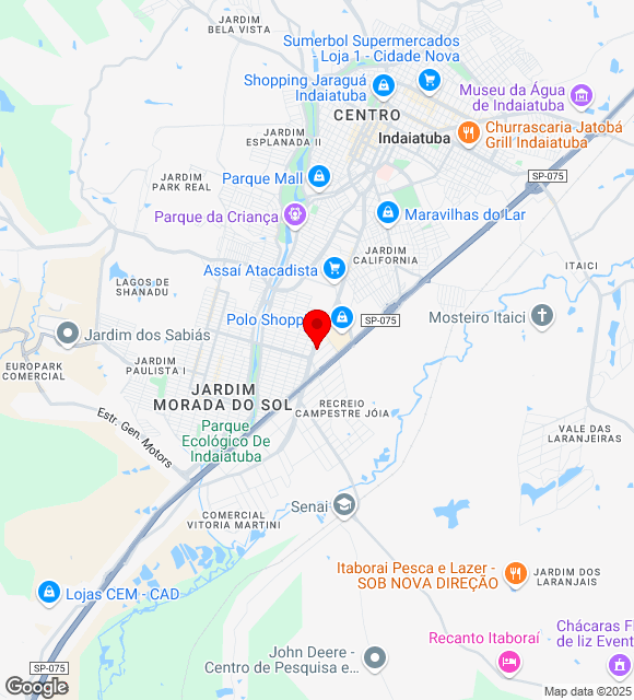 Mapa da localização