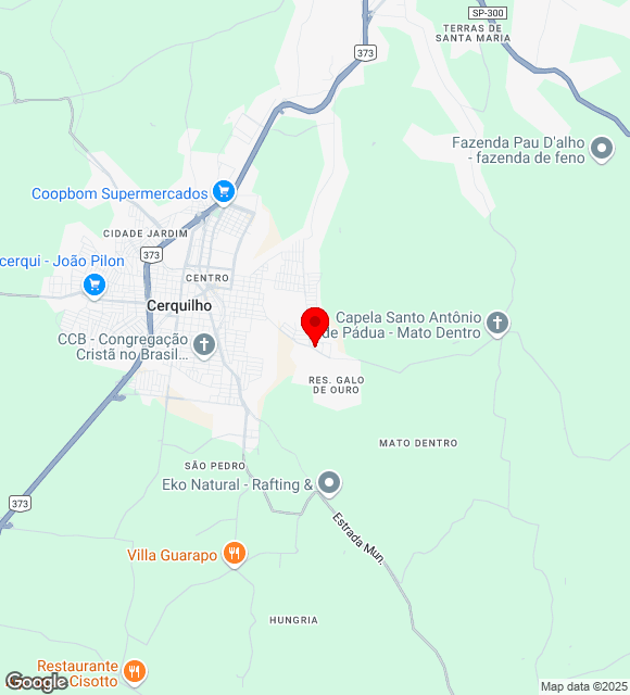 Mapa da localização
