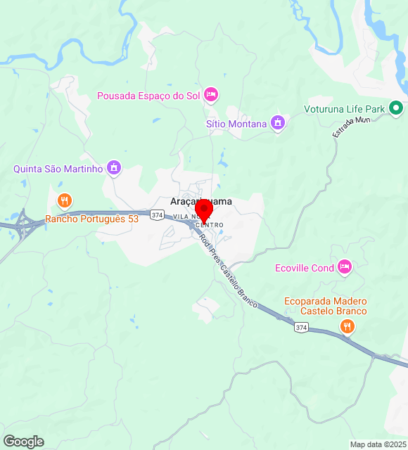 Mapa da localização