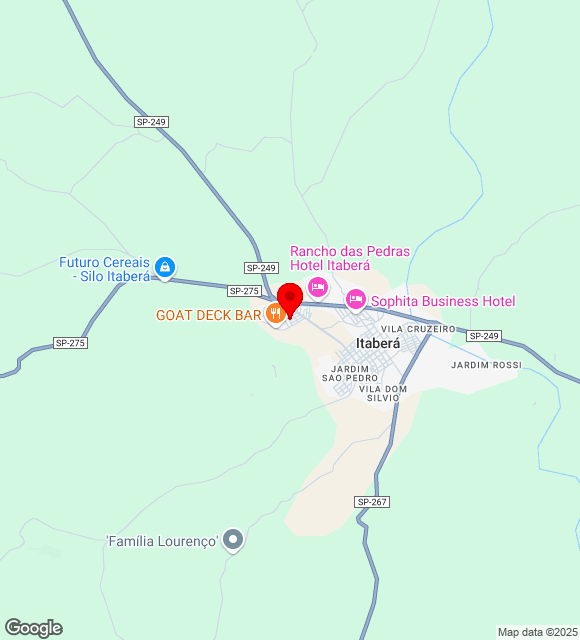 Mapa da localização