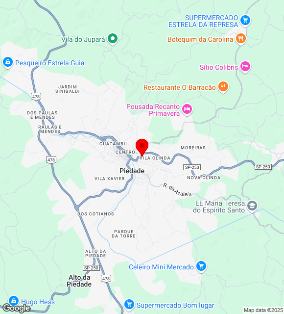 Mapa da localização