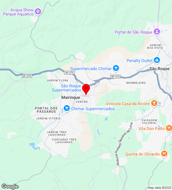 Mapa da localização