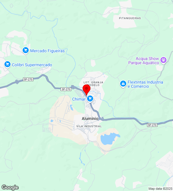 Mapa da localização