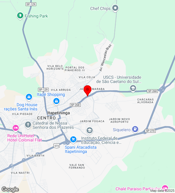 Mapa da localização