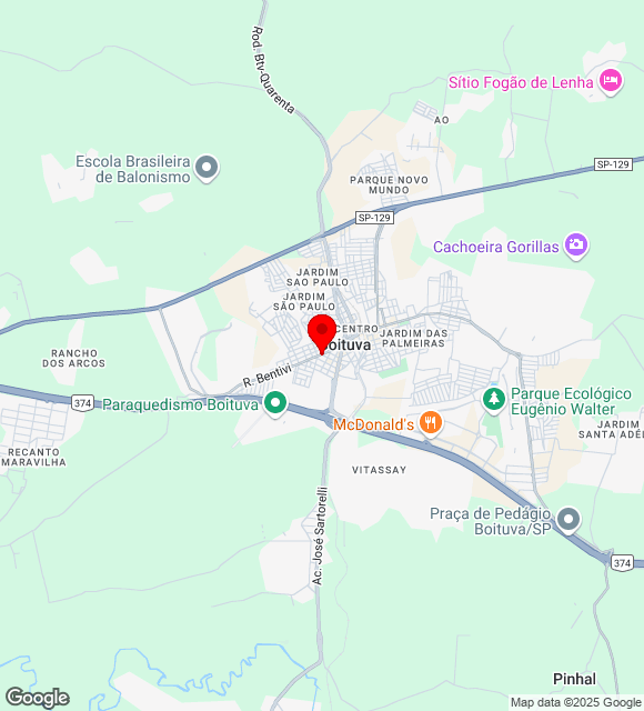 Mapa da localização