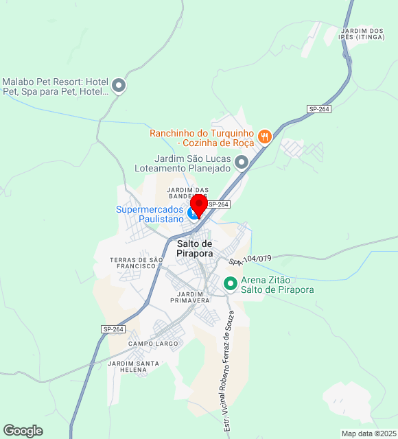 Mapa da localização