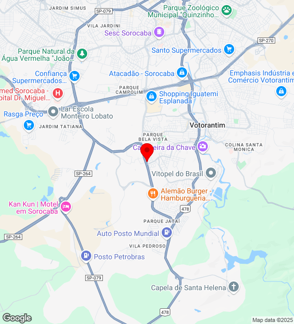 Mapa da localização