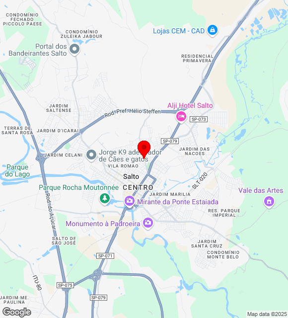 Mapa da localização