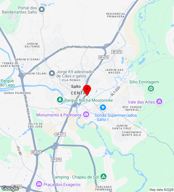Mapa da localização