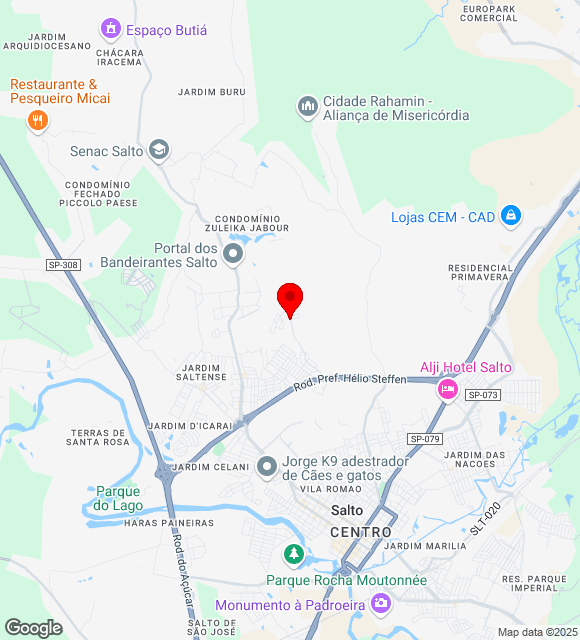 Mapa da localização